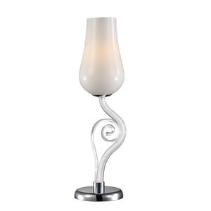 Italux lampa stołowa Lybra MT10904-1A biała szklana - 2832390918