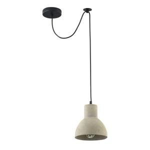 Maytoni Broni T434-PL-01-GR lampa wiszca metalowa osona sufitowa czarna klosz betonowy szary 1 X E27 60W 16 cm - 2861421063