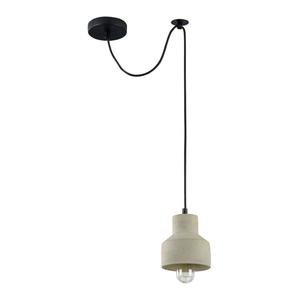 Maytoni Broni T437-PL-01-GR lampa wiszca metalowa osona sufitowa czarna klosz betonowy szary 1 X E27 60W 12,5 cm - 2861421064