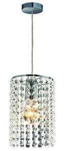 Light Prestige Bright Star 1 LP-812/1P lampa wiszca chrom szklany klosz z kuleczek 1x60W E27 13cm - 2861421432