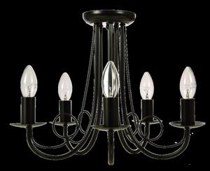 Light Prestige Pera 5 LP-020/5P black lampa wiszca czarna metalowa 5x40W E14 39cm - 2863976475