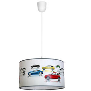 Milagro CARS MLP851 lampa wiszca dziecica metalowa PVC auta 1xE27 30cm - 2861422498
