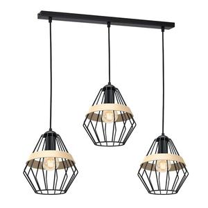 Milagro CLIFF BLACK MLP5525 lampa wiszca metalowa czarna klosz przestrzenny o modnym ksztacie eksponujcym arwk z paskiem 3xE27 90cm - 2861422889