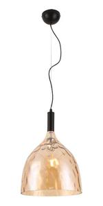 Lampex Celta B 635/B lampa wiszca klosz o zjawiskowym ksztacie metal szko E27 1x60W 30cm - 2861423244