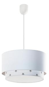 Lampex Happy B 687/B lampa wiszca nowoczesna dwuczciowy abaur tkanina biay E27 160W 35cm - 2861423282