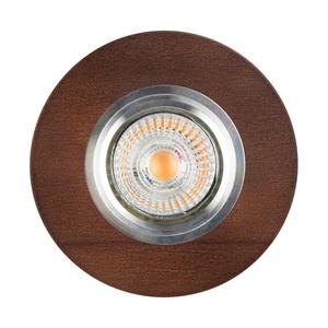 Spot Light 2511176 Vitar Wood Round oprawa do wbudowania wpuszczana 1X5W GU10 LED Orzech 10cm - 2861423559
