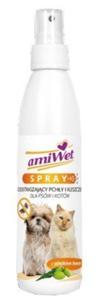 Amiwet Spray odstraszajcy pchy i kleszcze dla psów i kotów 200ml