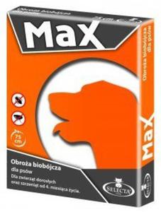 Selecta HTC Obroa Max biobjcza dla psa przeciw pchom i kleszczom 75cm brzowa [SE-0902] - 2859794526
