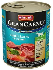 Animonda GranCarno Original Adult Lachs Spinat oso + Szpinak puszka 800g - 2845597518