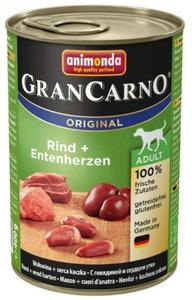 Animonda GranCarno Original Adult Rind Entenherzen Woowina + Serca kacze puszka 400g - 2845175034