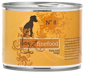 Dogz Finefood Classic N.08 Indyk i koza puszka 200g - 2856038252