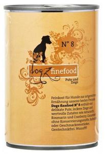 Dogz Finefood Classic N.08 Indyk i koza puszka 400g - 2852791608