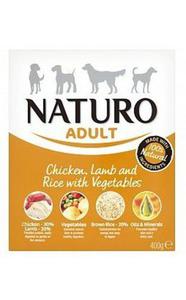Naturo Adult Kurczak, jagni z ryem i warzywami 400g - 2855022008