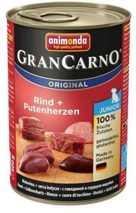 Animonda GranCarno Original Junior Rind Putenherzen Woowina + Serca Indyka 400g - 2822855303