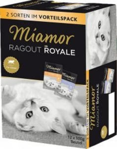 Miamor Ragout Royale Mix Galaretka Kitten - drb, woowina saszetki 12x100g - 2856327407