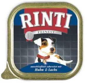 Rinti Feinest Huhn & Lachs Pies - kurczak + oso tacka 150g - 2858229265