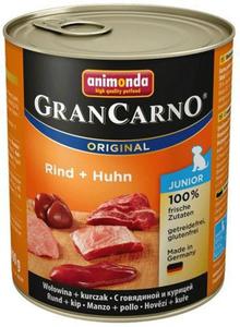 Animonda GranCarno Original Junior Rind Huhn Woowina + Kurczak puszka 800g - 2846773340