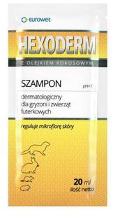 Hexoderm - szampon dermatologiczny dla gryzoni saszetka 20ml - 1 sztuka - 2858383250