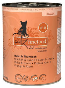 Catz Finefood Classic N.25 Kurczak i Tuczyk puszka 400g - 2850128597