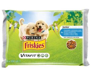 Friskies Dog Junior Kurczak i marchewka w sosie saszetki 4x100g - 2855885102