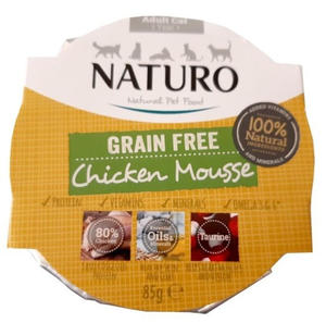 Naturo Kot Adult Kurczak Grain Free tacka 85g - 2857983889