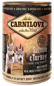 Carnilove Dog Wild Meat Salmon & Turkey Puppy - oso i indyk puszka 400g - 2856544987