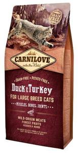 Carnilove Cat Duck & Turkey for Large Breed - kaczka i indyk 6kg - 2858383290
