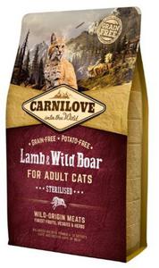 Carnilove Cat Lamb & Wild Boar Sterilised - jagni i dzik 2kg - 2850840563