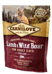 Carnilove Cat Lamb & Wild Boar Sterilised - jagni i dzik 400g - 2857843504