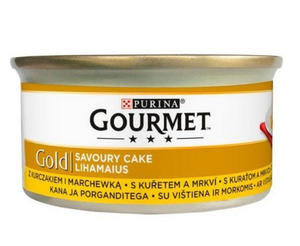 Gourmet Gold Savoury Cake z Kurczakiem i marchewk 85g - 2855369704