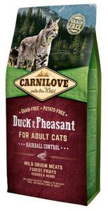 Carnilove Cat Duck & Pheasant Hairball Control - kaczka i baant 6kg - 2853206957