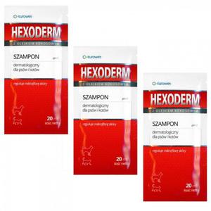 Hexoderm - szampon dermatologiczny saszetki 20x20ml - 2859794922