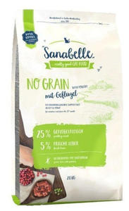 Sanabelle Adult No Grain Geflugel - bezzboowa z drobiem 2kg - 2858383369