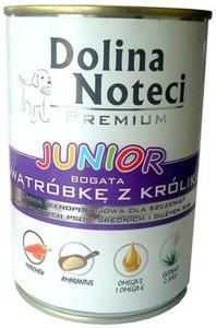 Dolina Noteci Premium Pies Junior Wtrbka z krlika puszka 400g - 2841981931