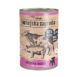 Wiejska Zagroda Misna Uczta dla Szczenit 400g - 2867721645