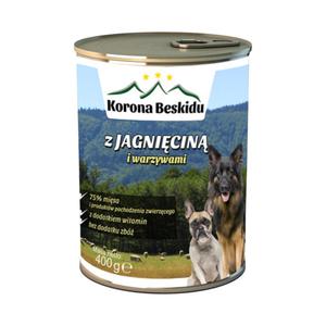 Karma dla psa Korona Beskidu z jagnicin 75% Misa 400g - 2859566488