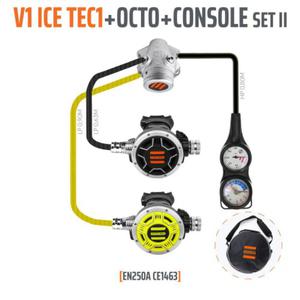 Automat oddechowy Tecline V1 ICE TEC1 + oktopus + konsola 2 el. - zestaw - 2861745172