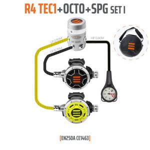 Automat oddechowy Tecline R4TEC1 z octopusem, manometrem i torb gratis - 2873686510