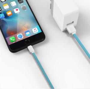 Kabel ROCK USB do iPhone 5S SE 6 7 8 X iPaD 100 cm BLUE - 2861277885