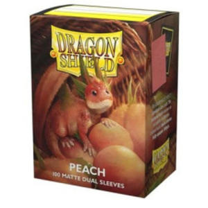 Dragon Shield Standard Matte Dual Sleeves - Peach Piip (100 Sleeves) - 2875076463