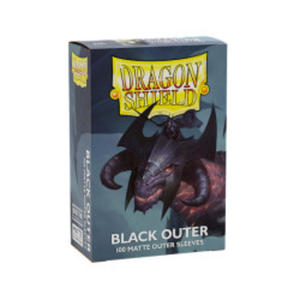 Dragon Shield Outer Sleeves - Matte Black (100 Sleeves) - 2876474550