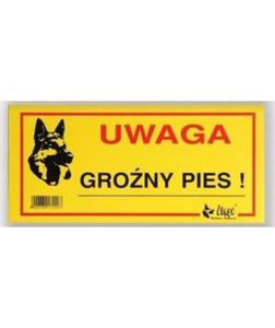 Tabliczka ostrzegawcza UWAGA GRONY PIES - 2832207592