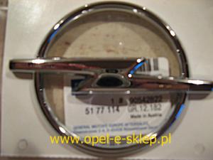 Znaczek "Opel"na ty Omega B chrom - 2827261845