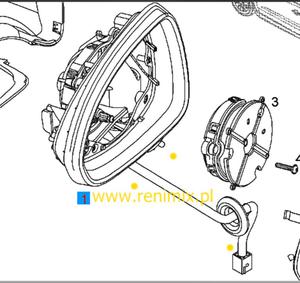 Lusterko wsteczne, lewe bez silnika i szka - 2827264076