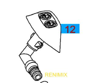 Dysza spryskiwacza reflektora prawego VC,S- wycofana, brak - 2860699656