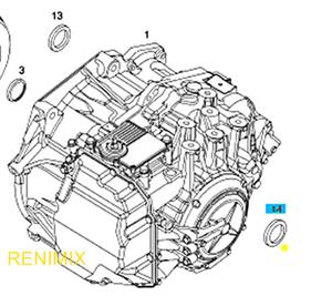 Uszczelka wau napdowego do opla z automatyczn skrzyni biegw AF40-6 - 2860699917