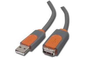 USB Extension Cable BELKIN (USB Type A 4-pin (Mski) - USB Type A 4-pin (eski) Double Shielded,4.8m) Szary/Pomaraczowy - 2449618568