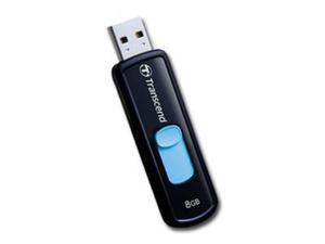 TRANSCEND JetFlash 500 NAND Flash 8GB, USB 2.0, Czarna/Niebieska - 2449618614