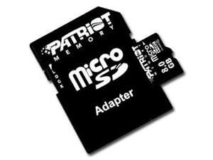 PATRIOT Signature Flash NAND Flash Micro SDHC 8GB Class 10 z SD Adapter - 2449618637