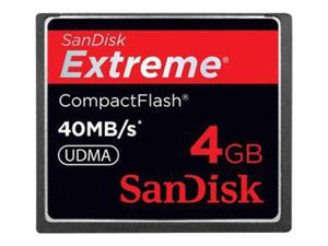 Memory ( flash cards ) SANDISK NAND Flash Compact Flash 4GB 266x, Plastic